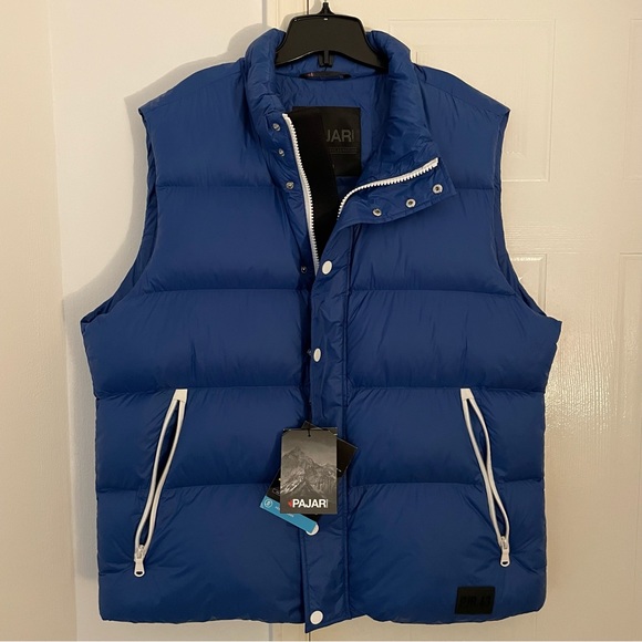 Pajar Sleeveless Puffer Vest Jacket Blue XL - Picture 1 of 10